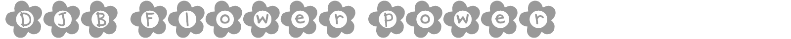 DJB Flower Power font preview
